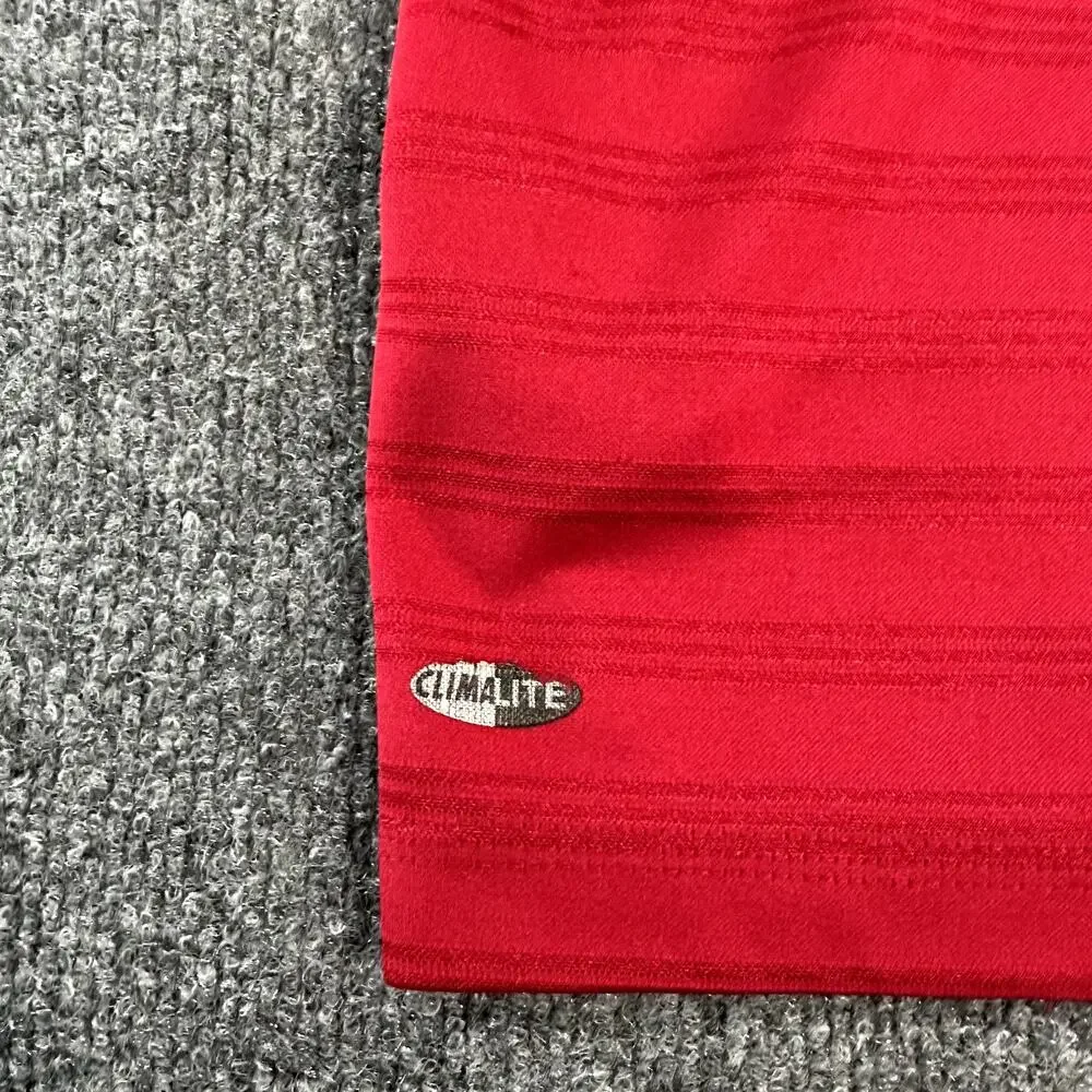 Adidas ClimaLite Golf Polo Shirt Mens XXL Red South Carolina Gamecocks Stripe